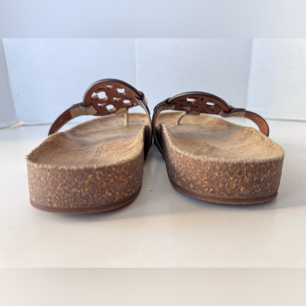 Tory Burch Miller Cloud Flip Flop Gold Sandals Shoes Size 8.5 - Picture 7 of 10
